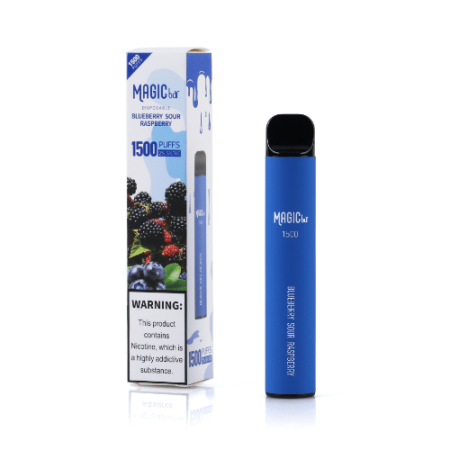 Magic Bar 1500Puffs Blueberry Sour Raspberry 0% Nicotine