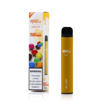 Magic Bar 1500Puffs Bubble Gum 0% Nicotine