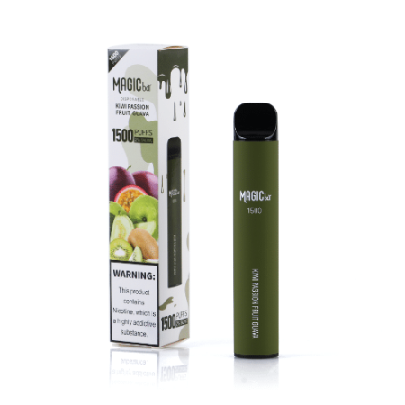 Magic Bar 1500Puffs Kiwi Passion Fruit Guava 0% Nicotine