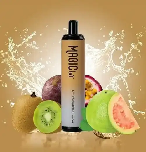 Magic Bar 4000Puffs Kiwi Passion Fruit Guava 0% Nicotine